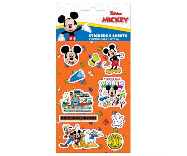 Set samoljepljivih naljepnica Mickey Mouse 8x12cm 5 kom