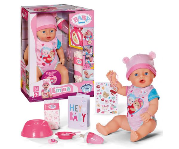 Baby Born: Emma interaktivna lutka set s dodacima 43 cm - Zapf Creation