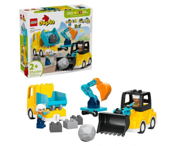 LEGO® DUPLO®: 3 u 1 građevinski strojevi (10475)