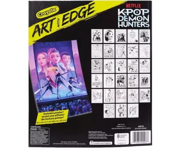 Crayola: Umjetnost s rubom - K-Pop Demon Hunters bojanka i poster