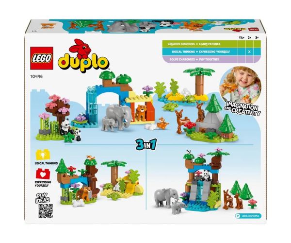 LEGO® DUPLO®: 3 u 1 obitelji životinja u divljini (10446)