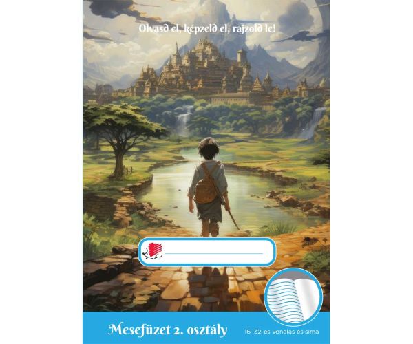 ICO: Sveska s pričama Süni Fiús za 2. razred, format A5 s linijama od 16 do 32