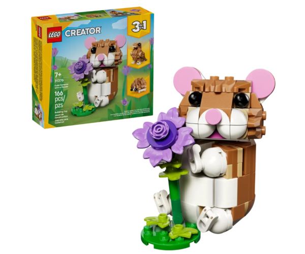 LEGO® Creator: Slatki hrčak s cvijetom (31376)