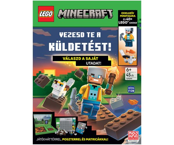 Móra: LEGO Minecraft – Ti vodiš misiju! radna knjiga