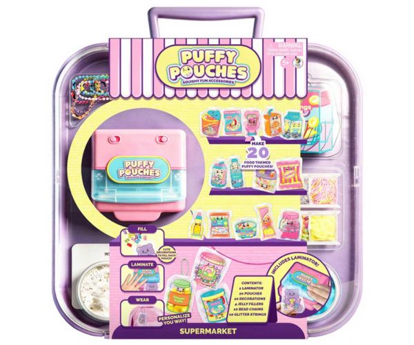 Puffy Pouches: Pufi charm dizajn set - supermarket