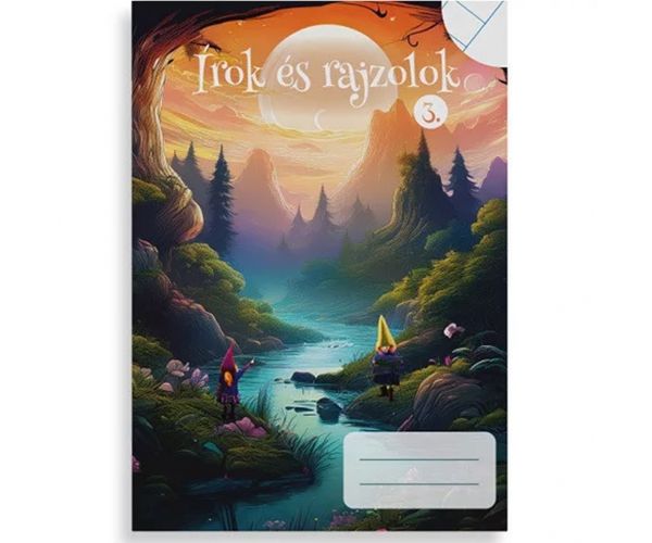 Pišem i crtam bilježnica za 3. razred 2 u 1, crtovlje i prazne stranice, format A/5