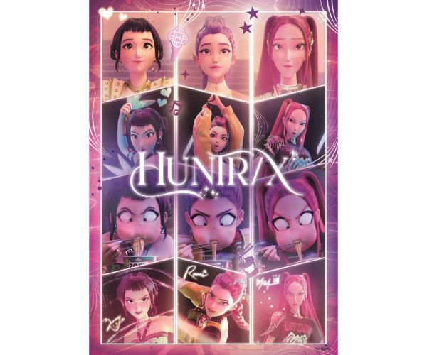 K-Pop demonjuntici Huntrix SuperColor puzzle 104 kom – Clementoni