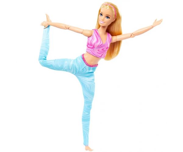 Barbie: Fleksibilna joga lutka s plavom kosom - Mattel