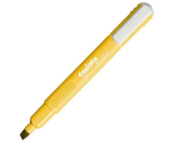 Pastelno žuti marker sa izrezanim vrhom - Carioca