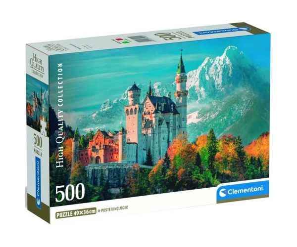 Dvorac Neuschwanstein, Njemačka HQC 500 dijelova puzzle - Clementoni
