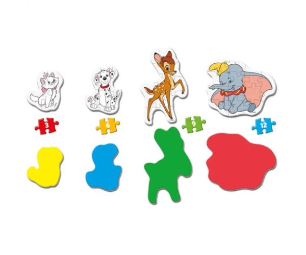 Disney životinje 4 u 1 puzzle set - Clementoni
