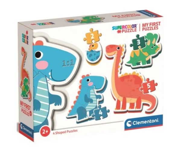 Dinosaurusi 4 u 1 beba puzzle 2-3-4-5 komada - Clementoni