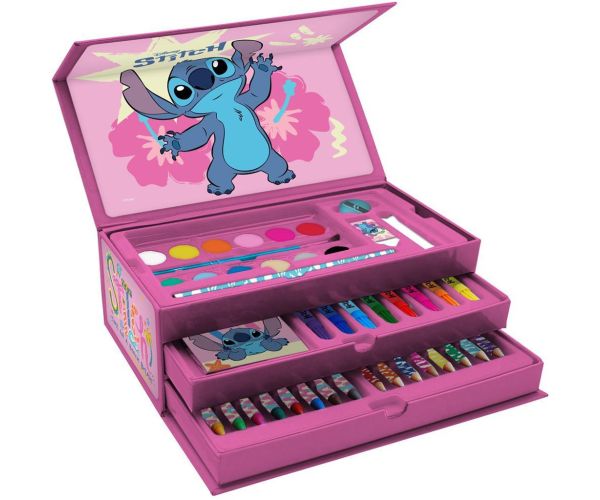 Luna: Disney Stitch bojanka set u kovčegu 52kom.