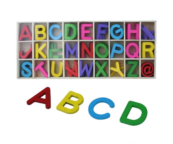 ABC 130-dijelni set šarenih drvenih slova