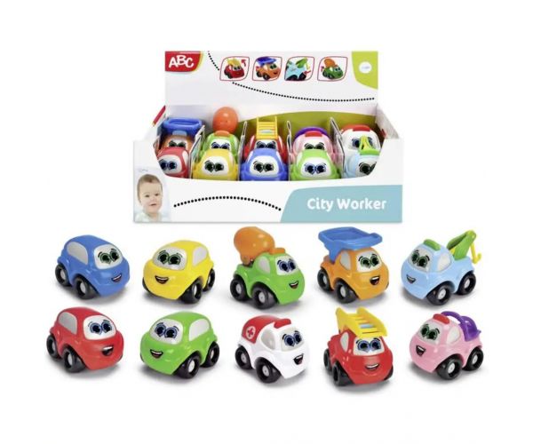 ABC Mosolygós városi munkagépek többféle változatban 1db - Simba Toys