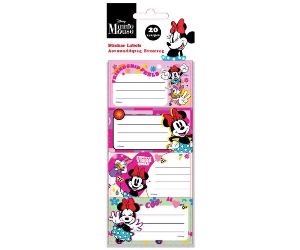 Minnie Mouse 20 kom samoljepljive naljepnice za bilježnicu
