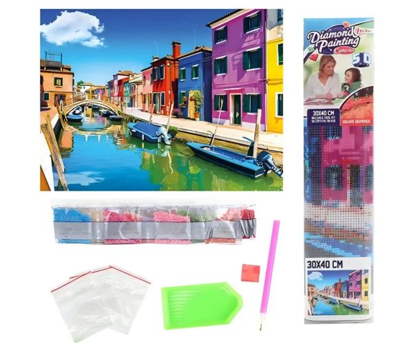 Dijamantni puzzle: Venecija dijamantni set 30x40cm