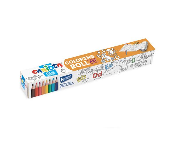 ABC bojanka sa 8 drvenih bojica - Carioca