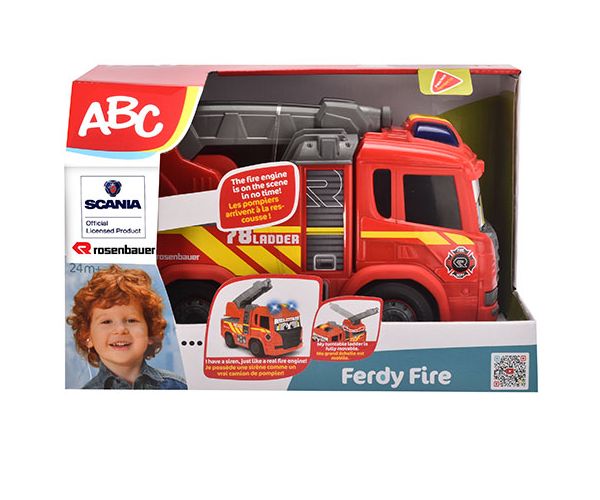 ABC Fredy Fire vatrogasno vozilo sa svjetlom i zvukom 25cm - Simba Toys