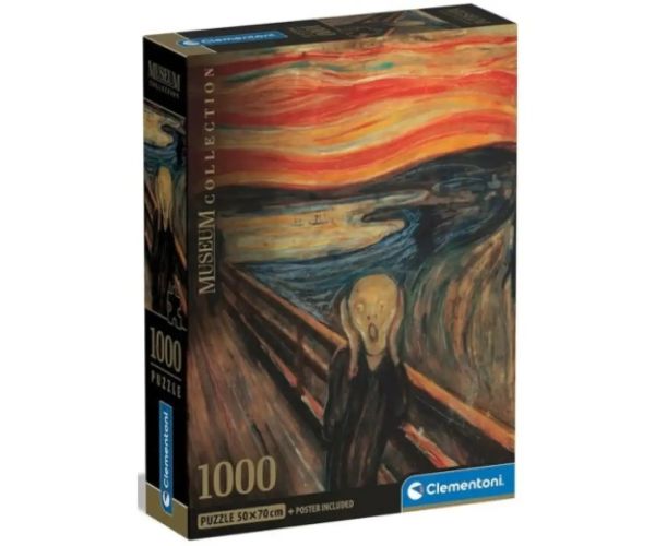 Munch: Museum Collection puzzle s posterom od 1000 dijelova - Clementoni