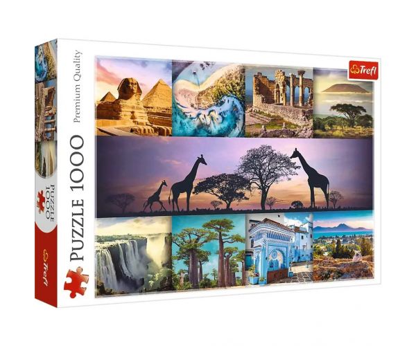 Afrika kollázs 1000db-os HQ puzzle kirakó - Trefl