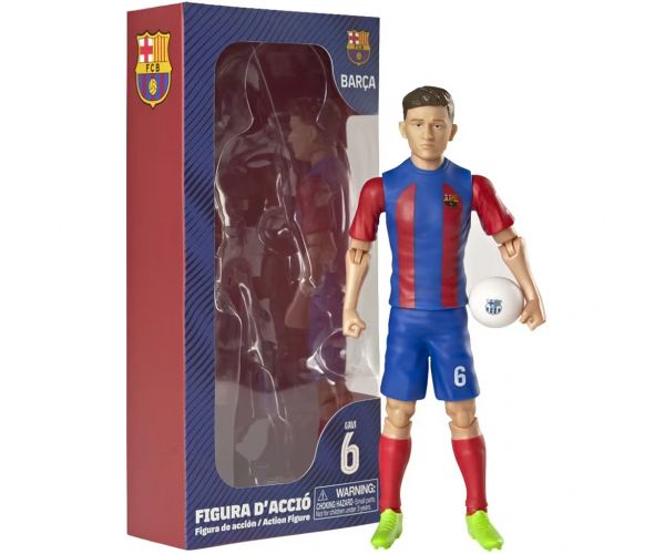 Focista akciófigura, 20 cm - FC Barcelona, Gavi 6-os mezben
