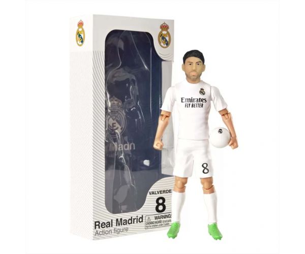Focista akciófigura, 20 cm - Real Madrid, Valverde 8-as mezben
