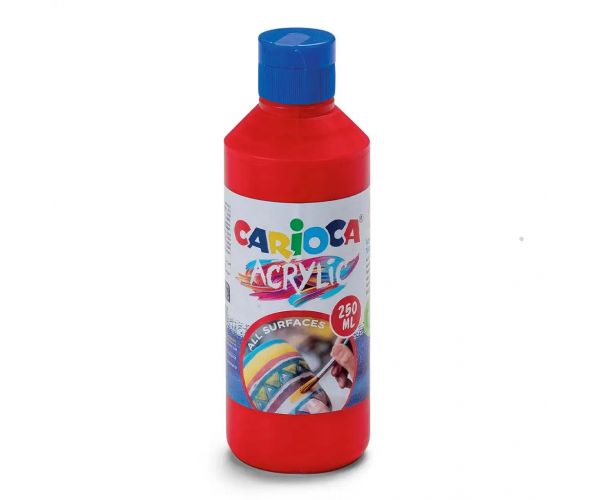 Acrylic 250ml-s akril festék piros színben - Carioca