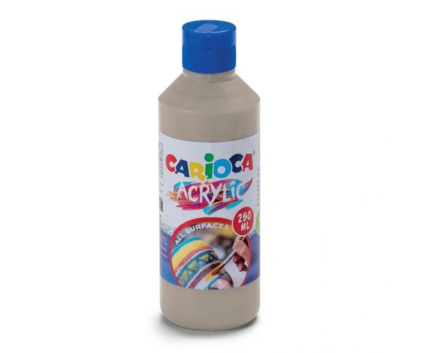 Acrylic 250ml-s akril festék ezüst színben - Carioca