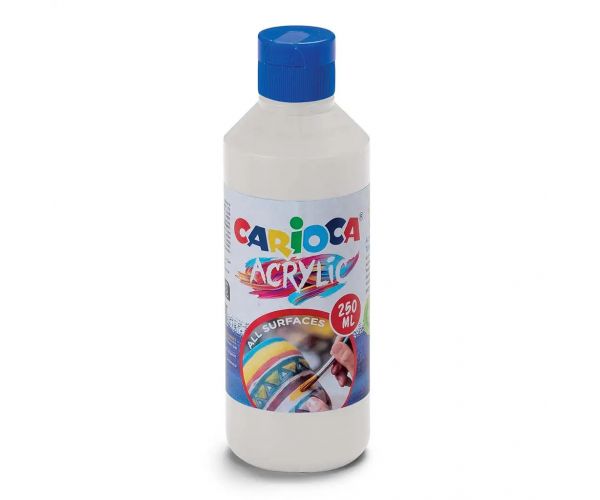 Acrylic 250ml-s akril festék fehér színben - Carioca
