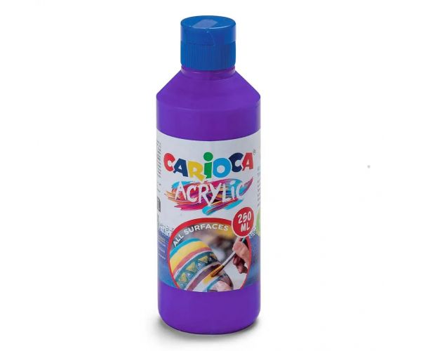 Acrylic 250ml-s akril festék lila színben - Carioca