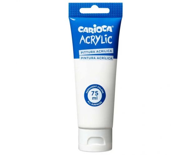 Acrylic 75ml-s akril festék fehér színben - Carioca