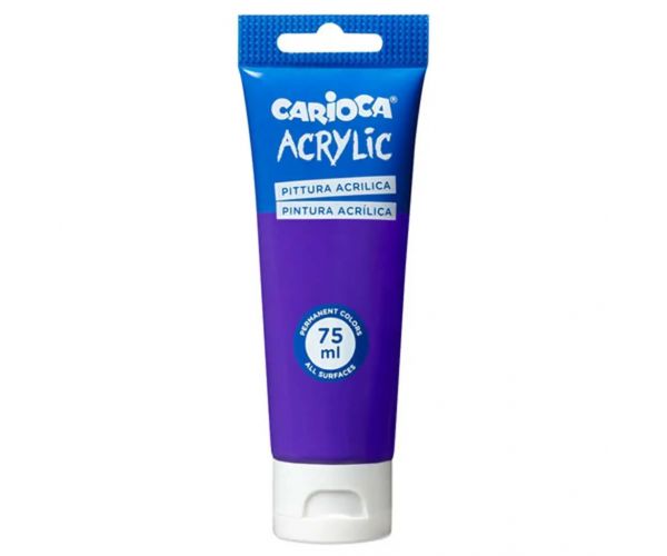 Acrylic 75ml-s akril festék lila színben - Carioca