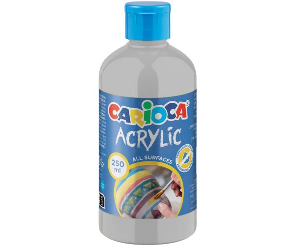 Acrylic Akril festék ezüst színben 250ml - Carioca