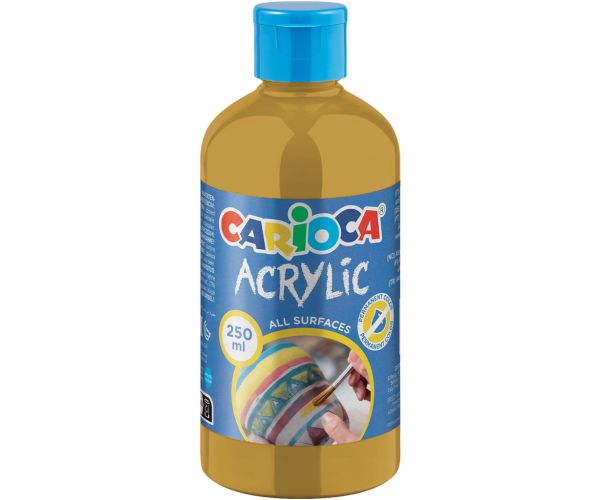 Acrylic Akril festék arany színben 250ml - Carioca