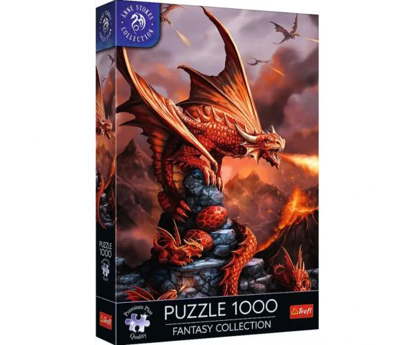 Anne Stokes: Tűzokádó sárkány 1000db-os prémium plusz puzzle - Trefl