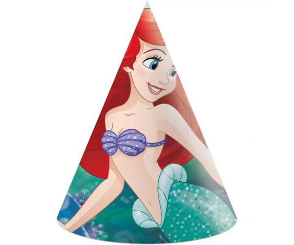 Ariel mala sirena party šešir, set od 6 komada