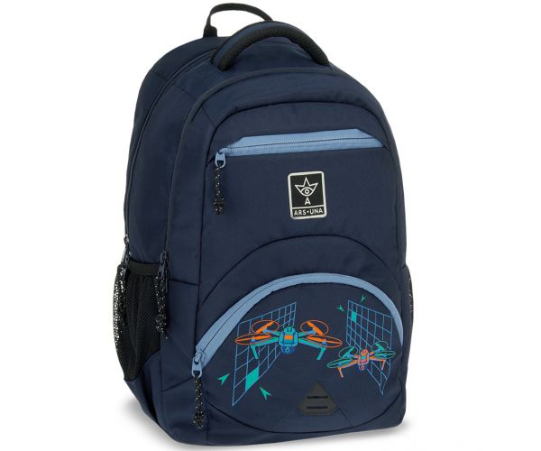 Ars Una: Airborne tamnoplava ergonomska školska torba, ruksak 33x45x24cm