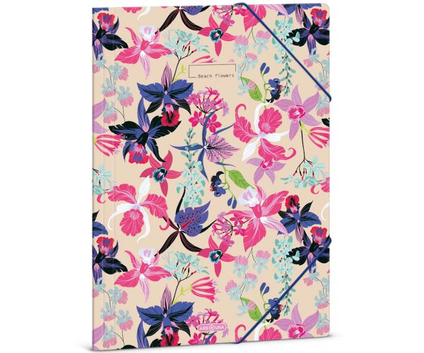 Ars Una: Beach flowers cvjetna gumirana mapa A/4