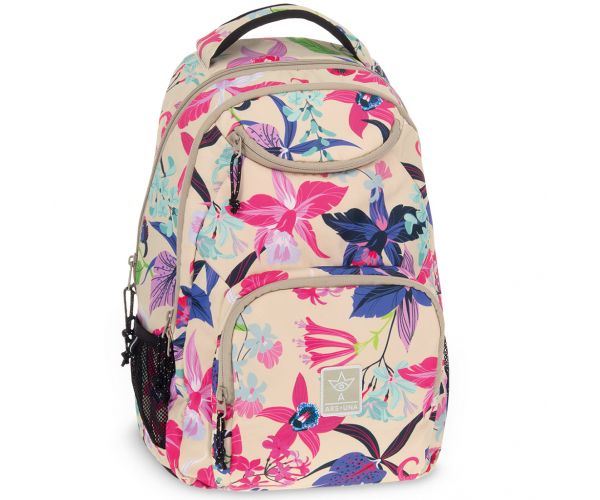 Ars Una: Beach flowers cvjetni AU-6 školska torba, ruksak 34x45x26 cm