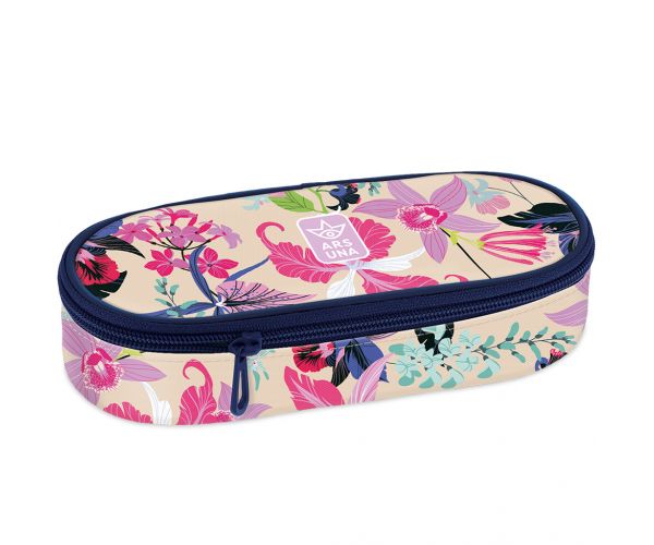 Ars Una: Beach flowers velika pernica s cvjetnim uzorkom 23x5,5x9 cm