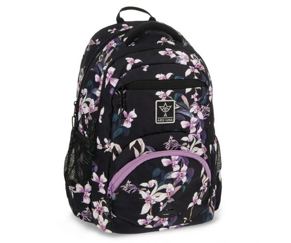 Ars Una: Botanic Orchid ergonomska školska torba, ruksak 33x45x24 cm