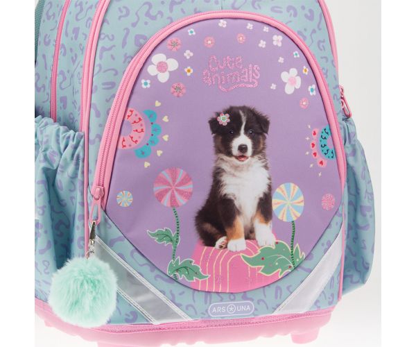 Ars Una: Cute animals - Aussie anatomski školski ruksak 33×43×22 cm