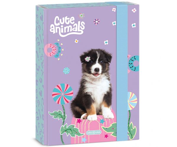 Ars Una: Cute animals - Aussie kutyás füzetbox A/5