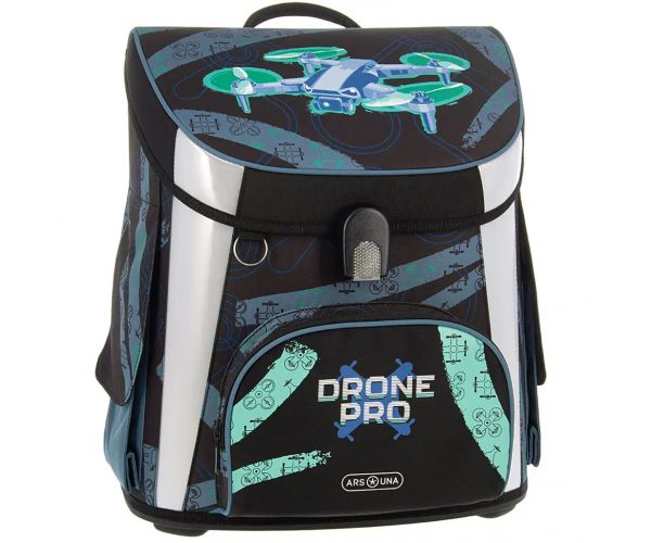Ars Una: Drone Pro kompaktna ergonomska školska torba s magnetskim zatvaračem, ruksak 33x41x24 cm