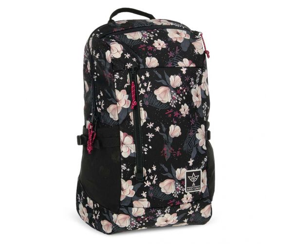 Ars Una: Flowery Black AU-17 školska torba, ruksak 32x47x18 cm
