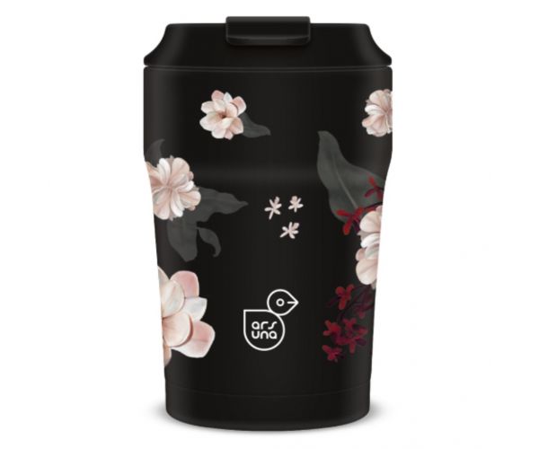 Ars Una Flowery Black thermo bögre 350ml
