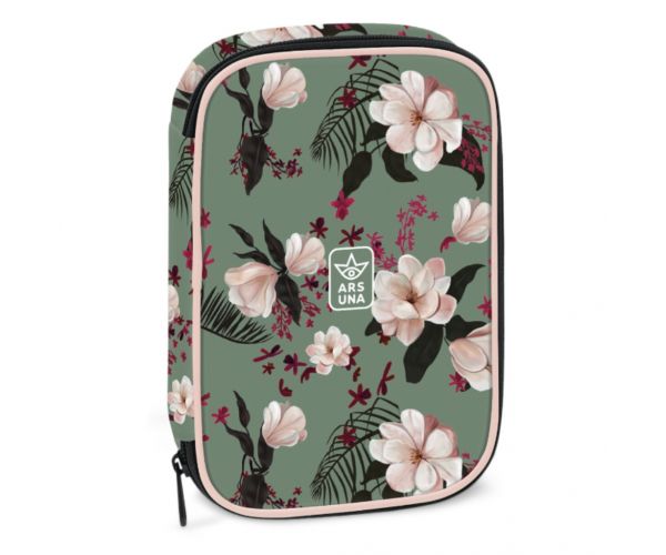 Ars Una: Flowery Green többszintes tolltartó