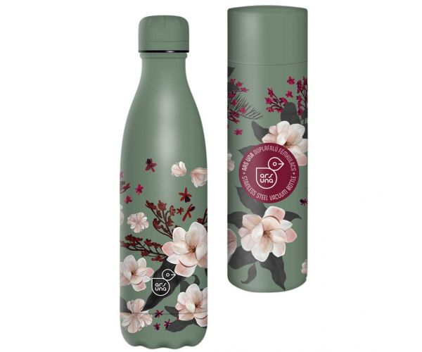 Ars Una: Flowery Pink dvostruka metalna boca u ukrasnoj kutiji 500ml