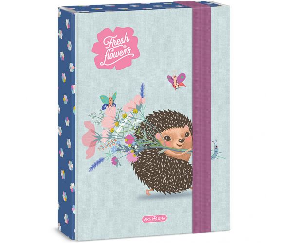 Ars Una: Fresh flowers süni mintás füzetbox A/5